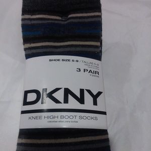 DKNY Women's Knee High Boot Socks - Pack of 3